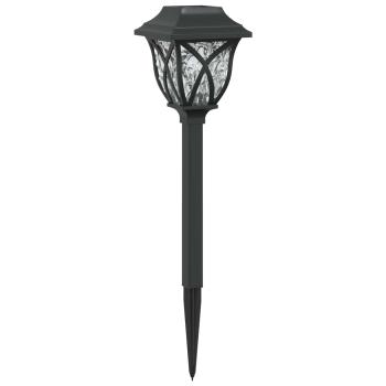 Außen Solarlichter mit Erdnagel 12 Stk. Warmes Weiß 42 cm PP