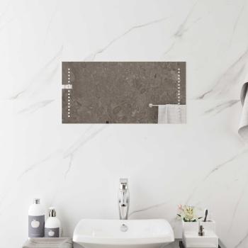 ARDEBO.de - LED-Badezimmerspiegel Transparent 60 x 30 cm Gehärtetes Glas