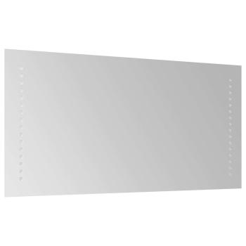 LED-Badezimmerspiegel Transparent 60 x 30 cm Gehärtetes Glas