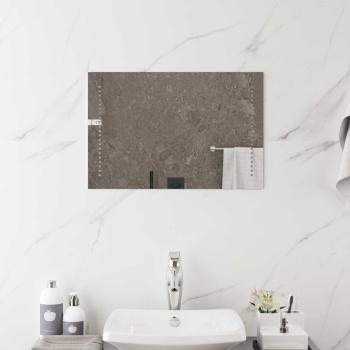 ARDEBO.de - LED-Badezimmerspiegel Transparent 60 x 40 cm Gehärtetes Glas