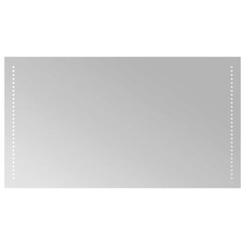 LED-Badezimmerspiegel Transparent 90 x 50 cm Gehärtetes Glas