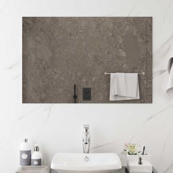 ARDEBO.de - LED-Badezimmerspiegel Transparent 90 x 60 cm Gehärtetes Glas