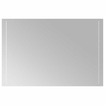 LED-Badezimmerspiegel Transparent 90 x 60 cm Gehärtetes Glas
