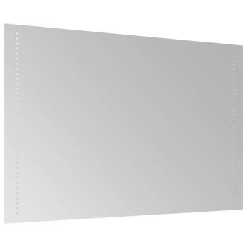 LED-Badezimmerspiegel Transparent 90 x 60 cm Gehärtetes Glas