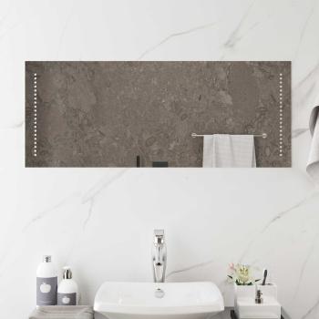 ARDEBO.de - LED-Badezimmerspiegel Transparent 100 x 40 cm Gehärtetes Glas