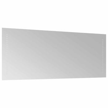 LED-Badezimmerspiegel Transparent 100 x 40 cm Gehärtetes Glas
