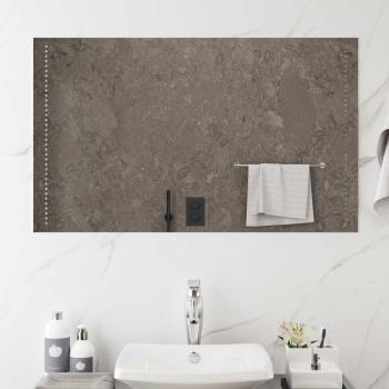 ARDEBO.de - LED-Badezimmerspiegel Transparent 100 x 60 cm Gehärtetes Glas