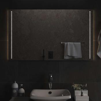 LED-Badezimmerspiegel Transparent 100 x 60 cm Gehärtetes Glas