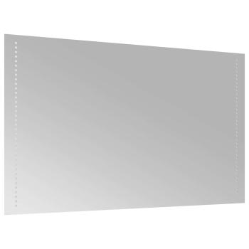 LED-Badezimmerspiegel Transparent 100 x 60 cm Gehärtetes Glas