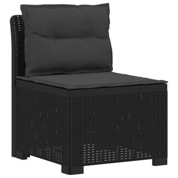 2-Sitzer Garten-Sofa mit Kissen Rattan-Look 2-Sitzer PP
