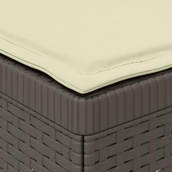3-Sitzer Garten Sofa mit Kissen Rattan-Look 3-Sitzer PP