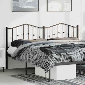 ARDEBO.de - Ersatz-Kopfteil Metall Schwarz 193 cm