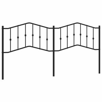 Ersatz-Kopfteil Metall Schwarz 193 cm