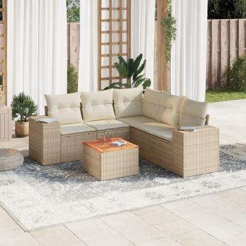 ARDEBO.de - Patio Sofa Set 6-Sitzer Beige