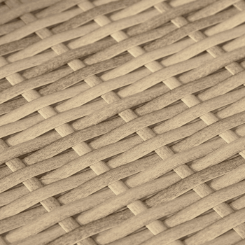 5-tlg. Garten-Sofagarnitur mit Kissen Beige Poly Rattan
