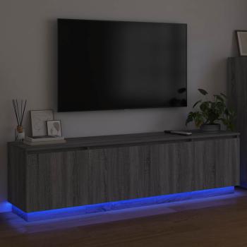 TV-Schränk 180 x 38 x 49 cm Graues Sonoma Holzwerkstoff