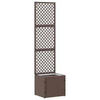 ARDEBO.de - Garten-Spalier-Pflanzer Braun 35 x 30 x 135 cm Metall