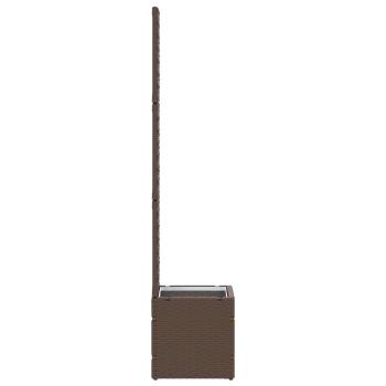 Garten-Spalier-Pflanzer Braun 35 x 30 x 135 cm Metall
