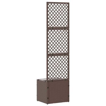 Garten-Spalier-Pflanzer Braun 35 x 30 x 135 cm Metall