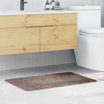 ARDEBO.de - Rutschfeste Badmatte Braun 60 x 90 cm PP