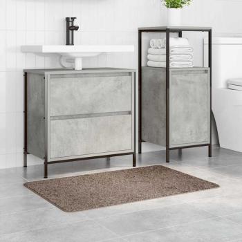 Rutschfeste Badmatte Braun 60 x 90 cm PP