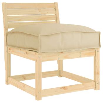 Kissen Oxford-Stoff Beige 50 x 50 x 12 cm