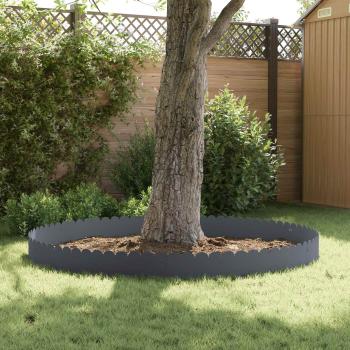 Raseneinfassung 30 stk. 103 x 25 cm Stahl Anthrazit