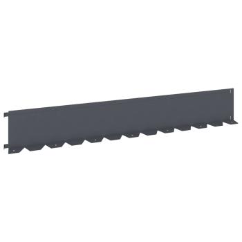 Raseneinfassung 30 stk. 102 x 15 x 4 cm Stahl Anthrazit