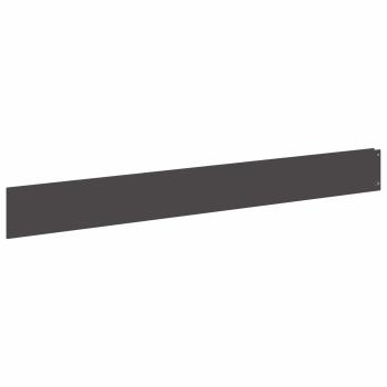 Rasenkante 20 stk. 100 x 12 cm Stahl Schwarz
