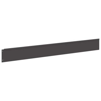 Rasenkante 20 stk. 100 x 12 cm Stahl Schwarz