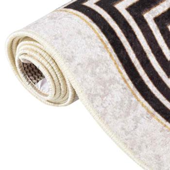 Teppich Waschbar 160x230 cm Hellbeige