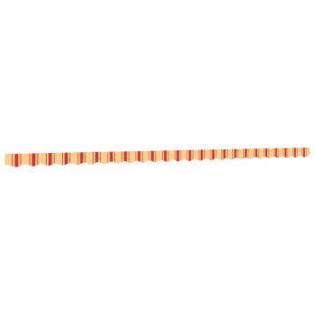 Markisenvolant Gelb und Orange Gestreift 6 m