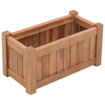 ARDEBO.de - Hochbeet 50x25x25 cm Massivholz Teak