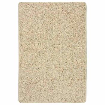 ARDEBO.de - Shaggy-Teppich Creme 140x200 cm Rutschfest