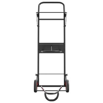 Sattelwagen Klappbar Schwarz Stahl
