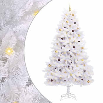 Künstlicher Weihnachtsbaum 300 cm PVC und Stahl Weiß