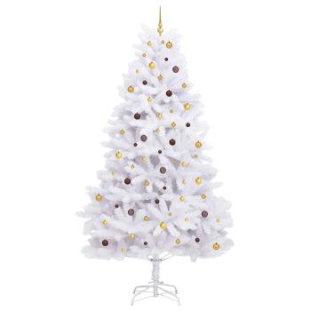 Künstlicher Weihnachtsbaum 300 cm PVC und Stahl Weiß