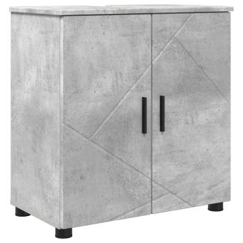 Badezimmermöbel-Set 5 stk. Beton Grau 61 x 35 x 64 cm