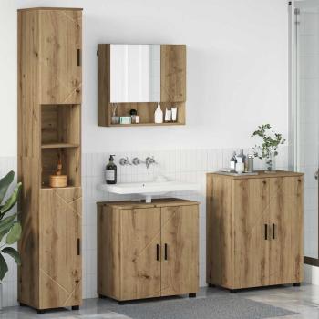ARDEBO.de - Badezimmermöbel-Set 4 stk. Artisan-Eiche 61 x 35 x 64 cm