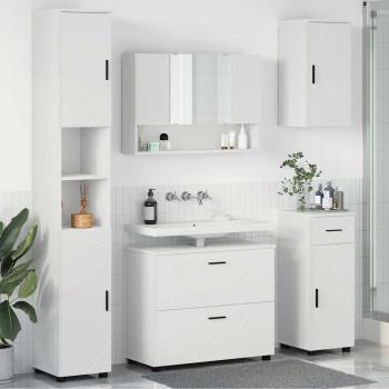 ARDEBO.de - Badezimmermöbel-Set 5 stk. Weiß 35 x 30 x 192 cm