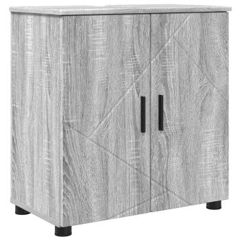 Badezimmermöbel-Set 4 stk. Graues Sonoma 35 x 30 x 192 cm