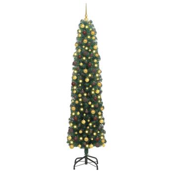Künstlicher Weihnachtsbaum mit 300 LEDs mit Ständer Grün 180 cm