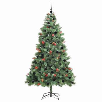 Künstlicher Weihnachtsbaum Grün 210 cm PVC und Metall