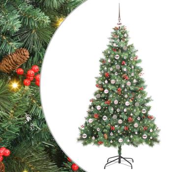 Künstlicher Weihnachtsbaum Grün 210 cm PVC und Metall