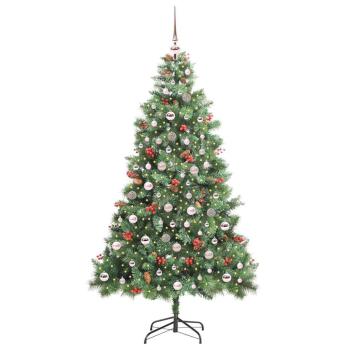 Künstlicher Weihnachtsbaum Grün 210 cm PVC und Metall