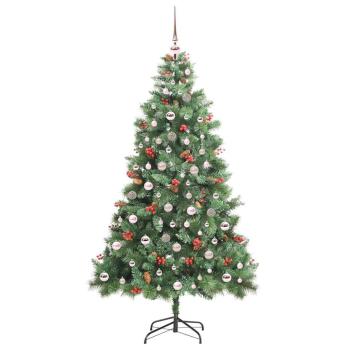 Künstlicher Weihnachtsbaum Grün 210 cm PVC und Metall