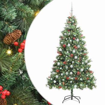 Künstlicher Weihnachtsbaum Grün 210 cm PVC und Metall
