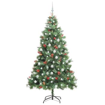 Künstlicher Weihnachtsbaum Grün 210 cm PVC und Metall