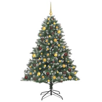 Künstlicher Weihnachtsbaum mit 300 LEDs mit Ständer Grün 180 cm