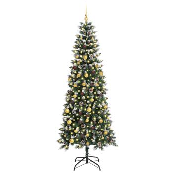 Künstlicher Weihnachtsbaum mit 300 LEDs mit Ständer Grün 210 cm